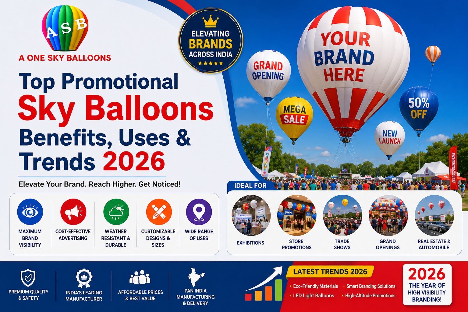 Top Promotional Sky Balloons Benefits Uses & Trends 2026