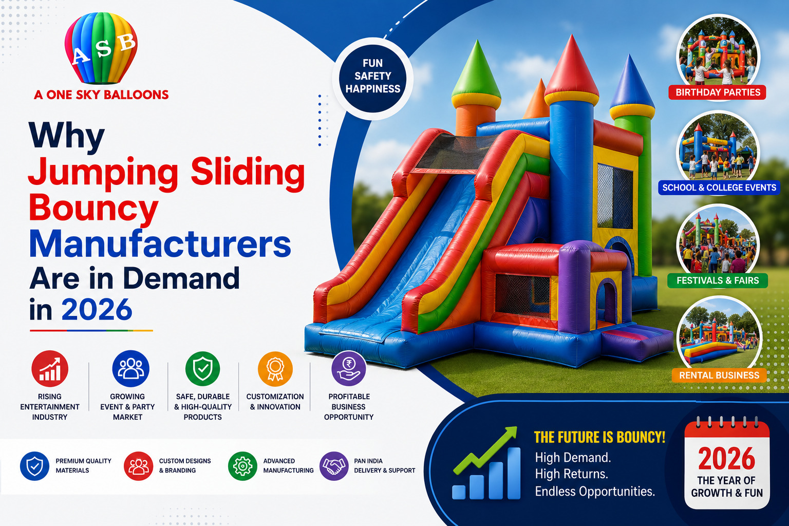 Why Jumping Sliding Bouncy Manufacturers Are in Demand in 2026
