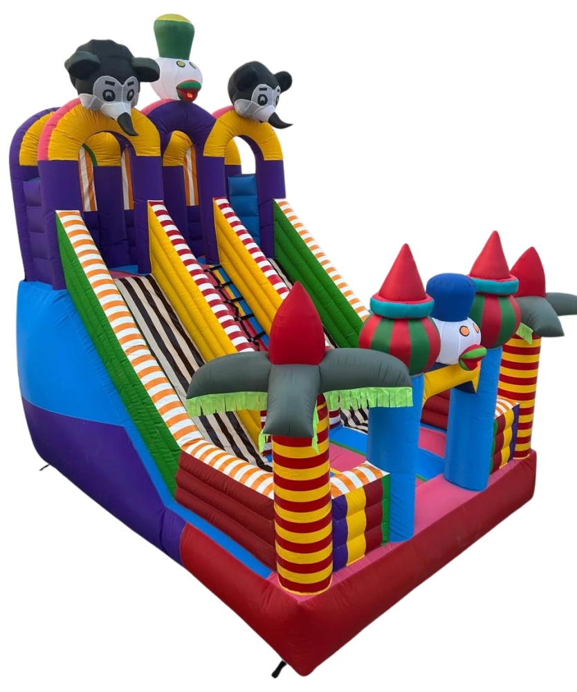 3 Lane Inflatable Bouncy Castle Manufacturers in Delhi, India - Custom Inflatables