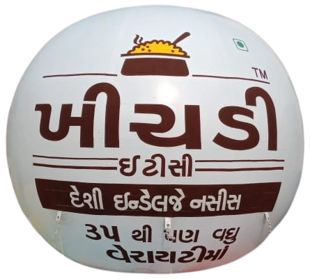 Promotional sky balloon at school and institution event
