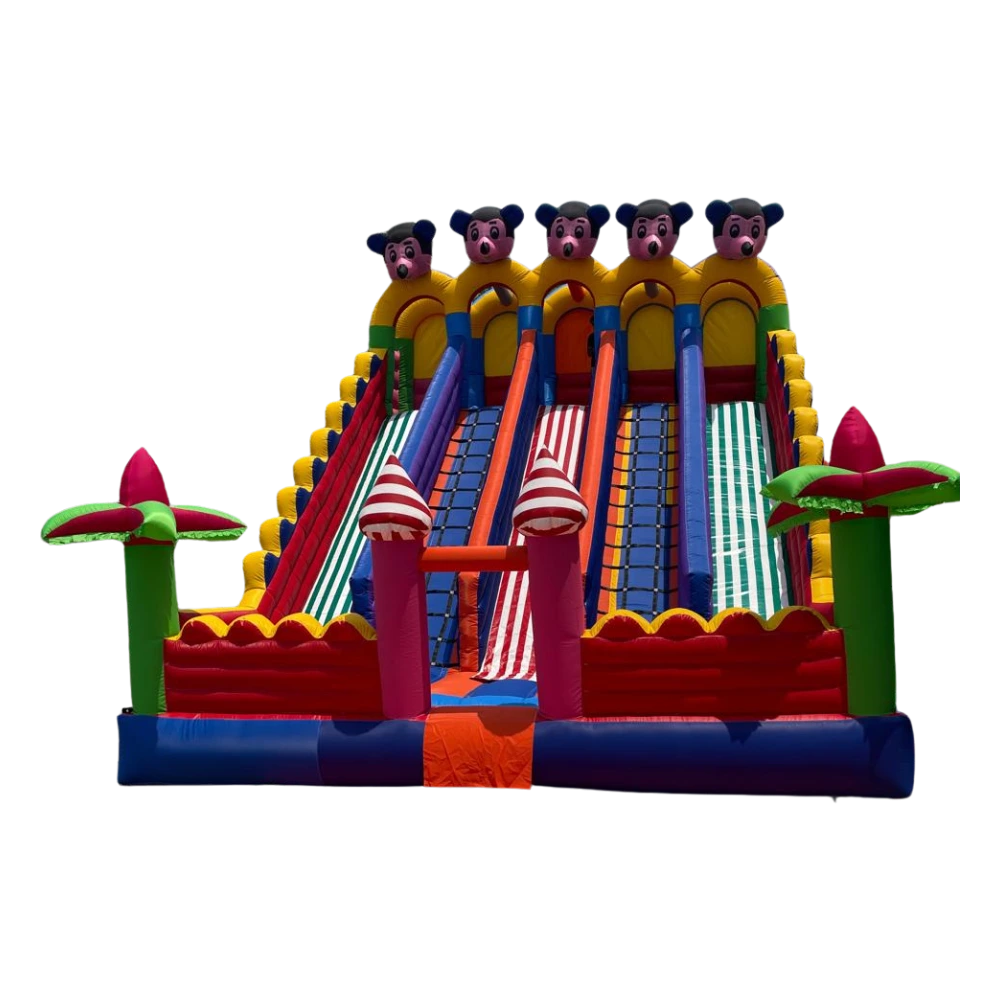 Three-Lane Inflatable Bouncy Slider - 25×35 ft Manufacturers in Delhi, India - Inflatable Slides